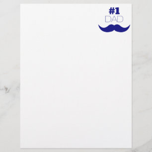 Papier #1 Papa Blue Mustache
