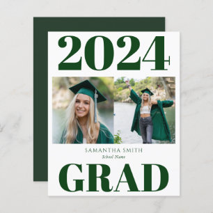 Papier 2023 BUDGET Vert Moderne 2 Photo Grad Faire-part