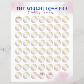 Papier 2024 The Weight Loss Era Tracker - 52 Week Tracker
