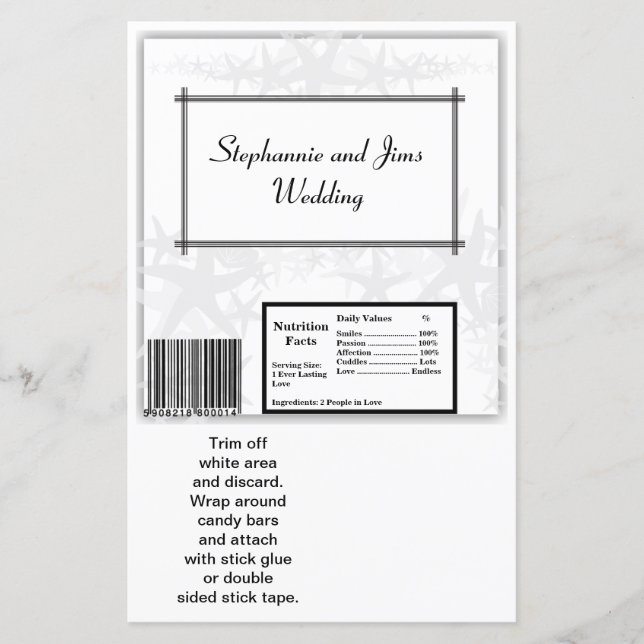 Papier 2 Hershey's Grand Bar Wrapper Summer Love & Shells (Devant)