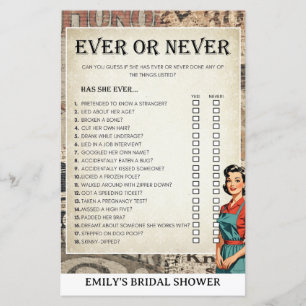 Papier 2 Jeux - Jeux de Baby Shower pour femme au foyer d