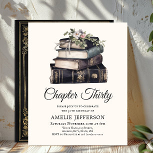 Papier 30e   Invitation d'anniversaire du livre victorien