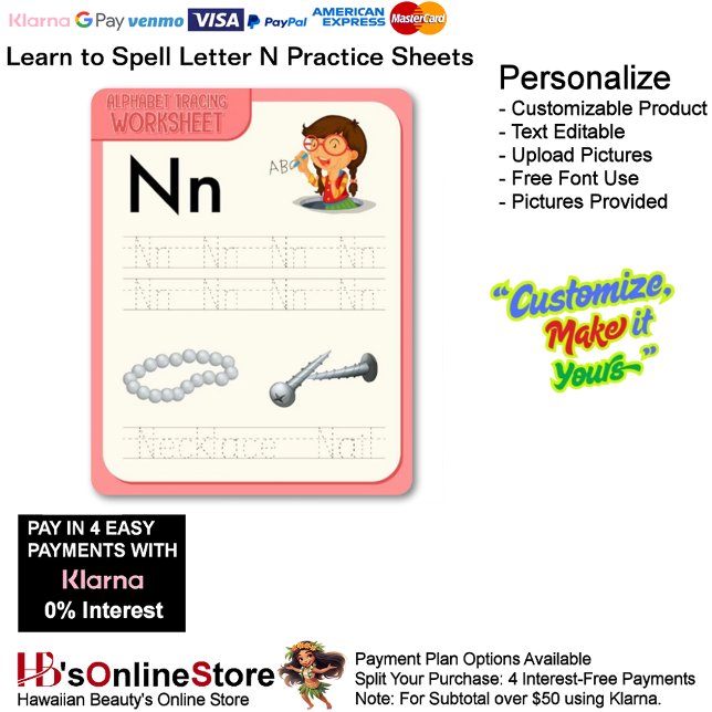 Papier 3 Learn To Spell Letter N Teacher Home Schooling (3 Learn To Spell Letter N Teacher Home Schooling.)