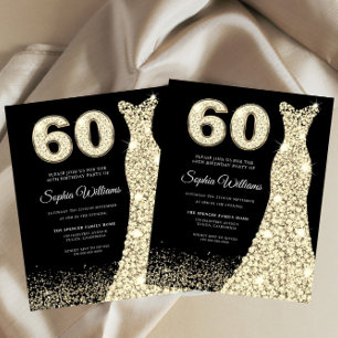 Papier 60 & Fabuleux ! ! Budget 60e anniversaire Invitati