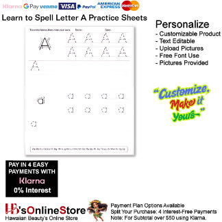 Papier 6 Learn To Spell Letter A Teacher Home Schooling