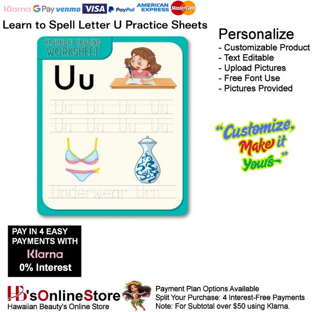 Papier 7 Learn To Spell Letter U Teacher Home Schooling (7 Learn To Spell Letter U Teacher Home Schooling.)