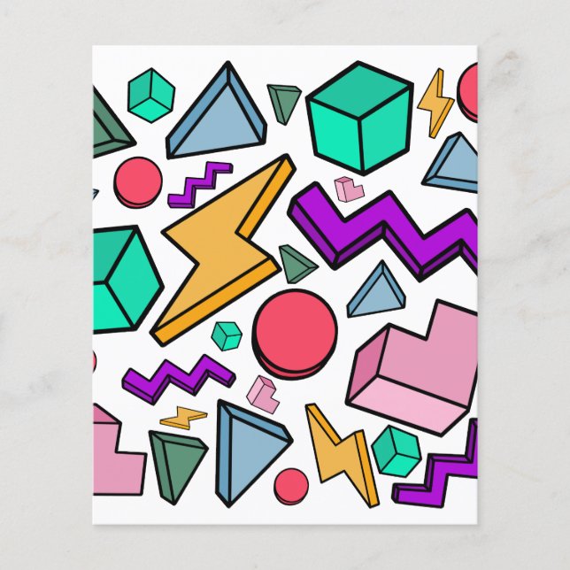 Papier 80s esthétique Vintage rétro (Devant)