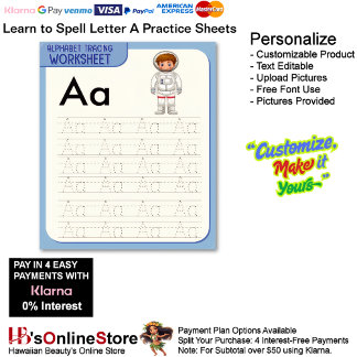 Papier 8 Learn To Spell Letter A Teacher Home Schooling