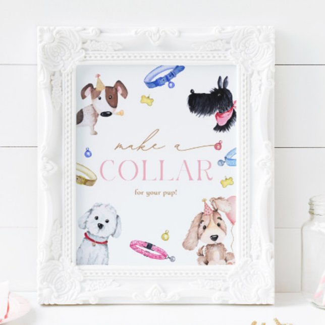 Papier 8x10 Faire un collier de chien signe (Créateur téléchargé)