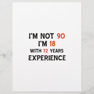 Papier 90e anniversaire de cool