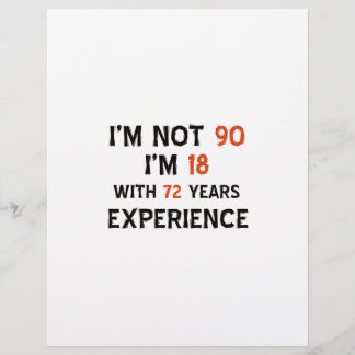 Papier 90e anniversaire de cool