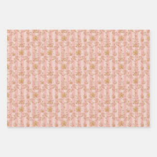 Papier à écrêter de Noël toile Jeu de 3 feuilles p