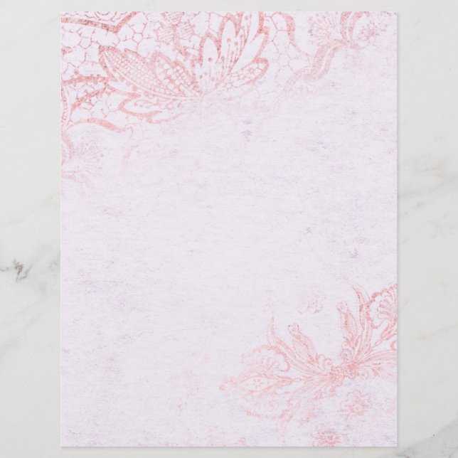 Papier à effet rose et huile Rose (Devant)