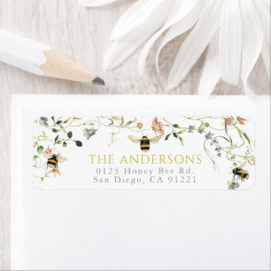 Papier à en-tête Fleur sauvage & Abeilles Aquarell