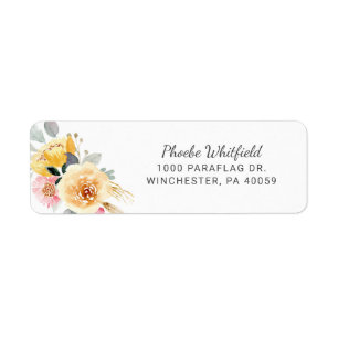 Papier À En-Tête Floral Rustique Aquarelle Botaniq