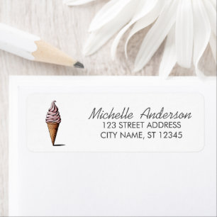 Papier à en-tête tendance été aquarelle glace