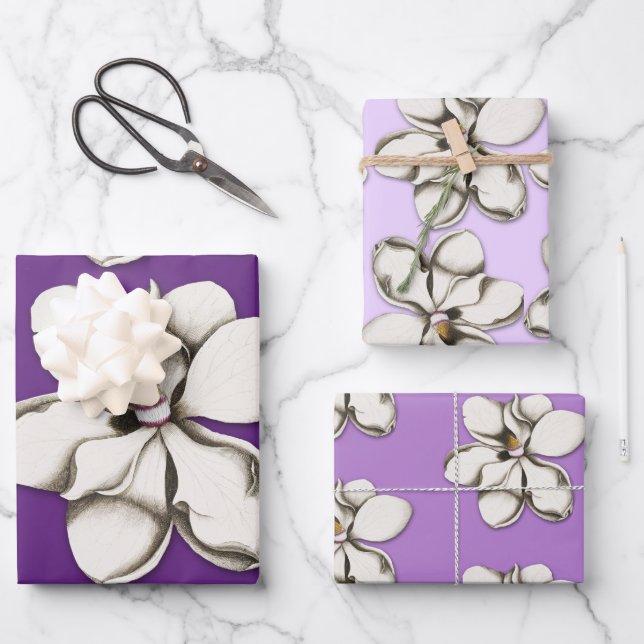 Papier à enveloppement à motifs pour fleurs de Mag (Recto)