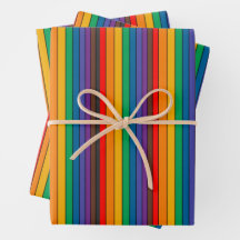 Papier à enveloppement arc-en-ciel