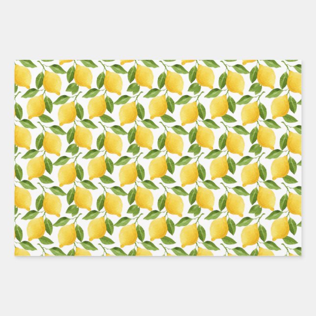 Papier à enveloppement de citrons (Devant)