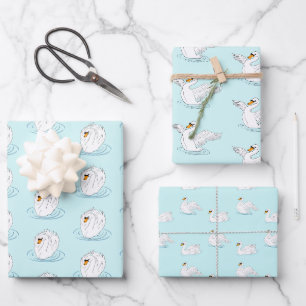 Papier à enveloppement de cygne