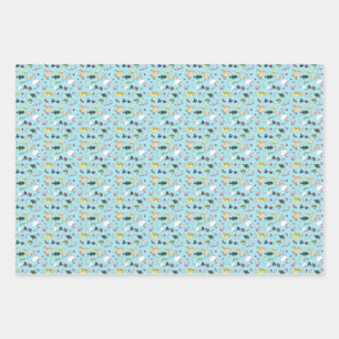 Papier à enveloppement de poulet de Noël série de