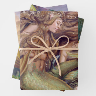 Papier à enveloppement de sirène