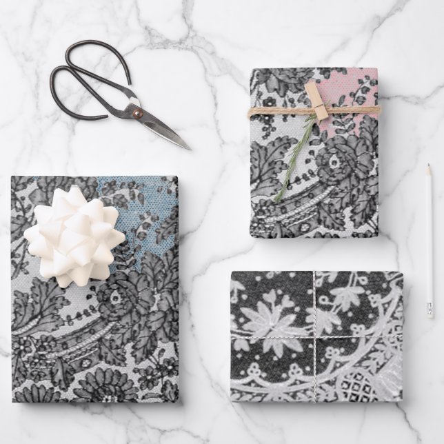 Papier à enveloppement MOTIF à feuilles PLATES ANT (Recto)