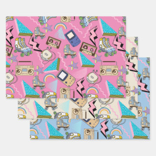 Papier à enveloppement multicolore - Feuille plate