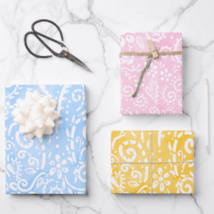 Papier à enveloppement Pastel Paisley