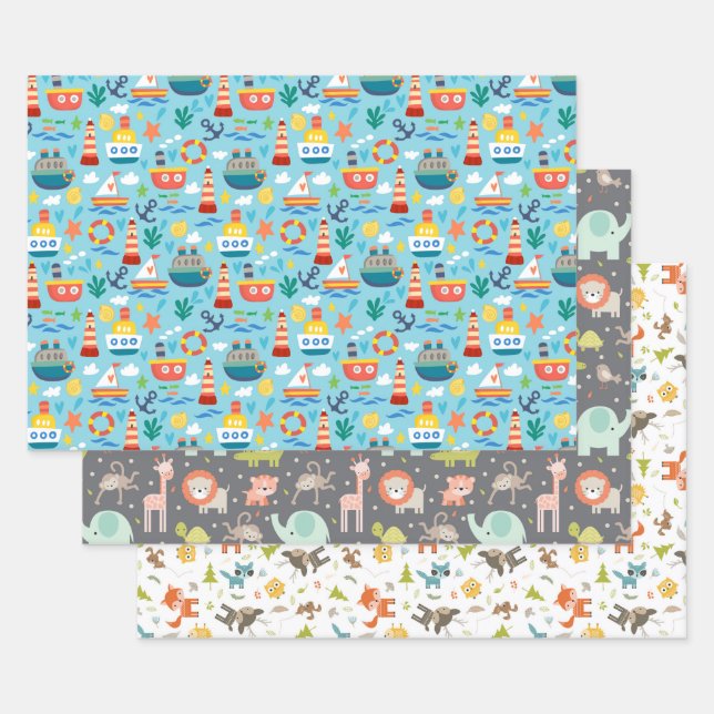 Papier à enveloppement pour bébés (Lot)