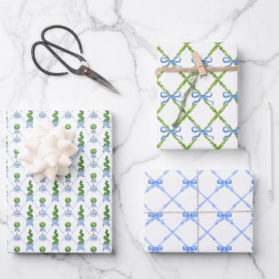 Papier à enveloppement Topiaire de la Chinoiserie 