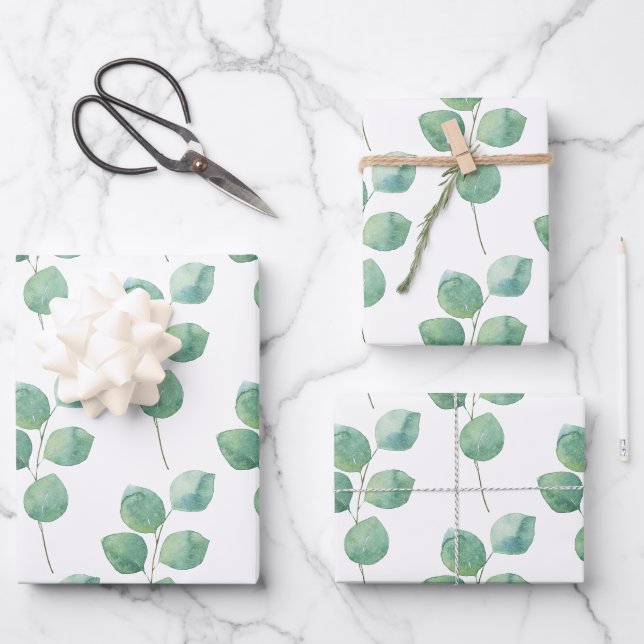Papier à envelopper à l'eucalyptus (Recto)