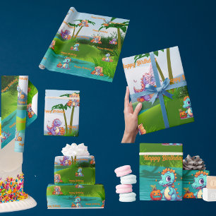 Papier à envelopper Anniversaire de enfant cadeau 