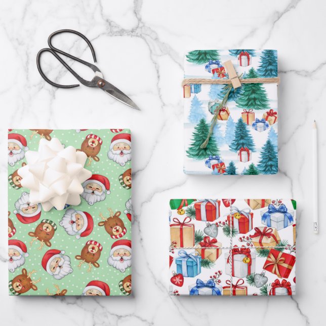 Papier à envelopper Feuille plate de 3 (Recto)