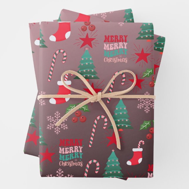 Papier à envelopper Feuille plate de 3 (En situation)