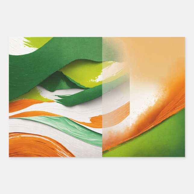 Papier à envelopper Feuille plate de 3 (Devant)