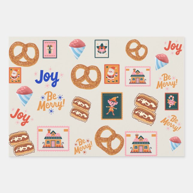 Papier à envelopper Feuille plate de 3 (Devant)