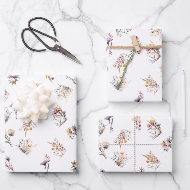 Papier à Fleur sauvage de chien des Prairies (Recto)