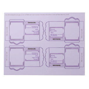 Papier à graines violet Bloc-notes DIY