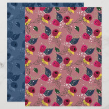 Papier à grappes à framboise