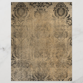Papier à gratte Damask vintage