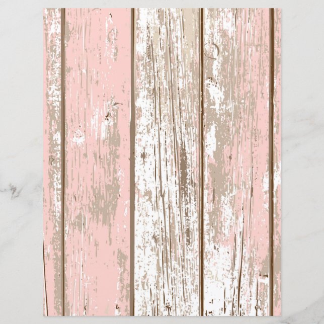 Papier à gratter à texture de bois rose (Devant)