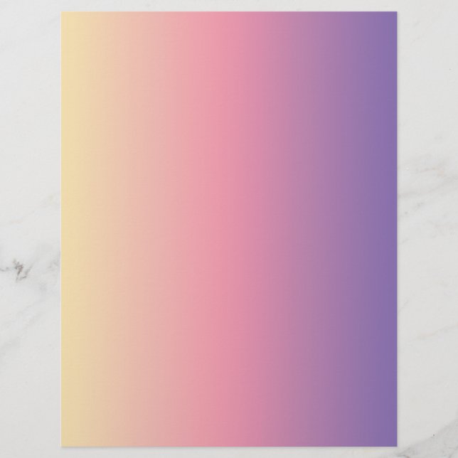Papier à gratter couleur rose coucher de soleil (Devant)