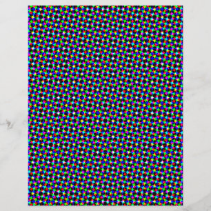 Papier à gratter pois coloré