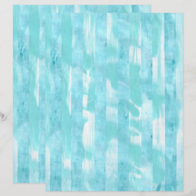 Papier à gratter Turquoise Turquoise (Devant / Derrière)