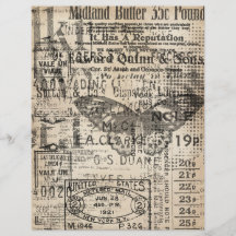 Papier à gratter vintage