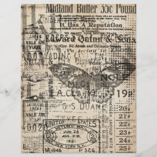 Papier à gratter vintage