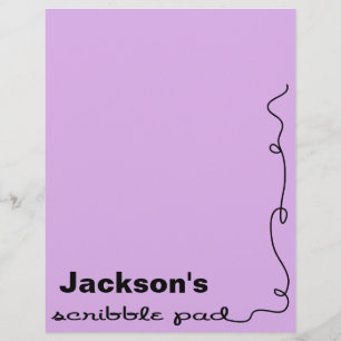 Papier à griffes violet personnalisé