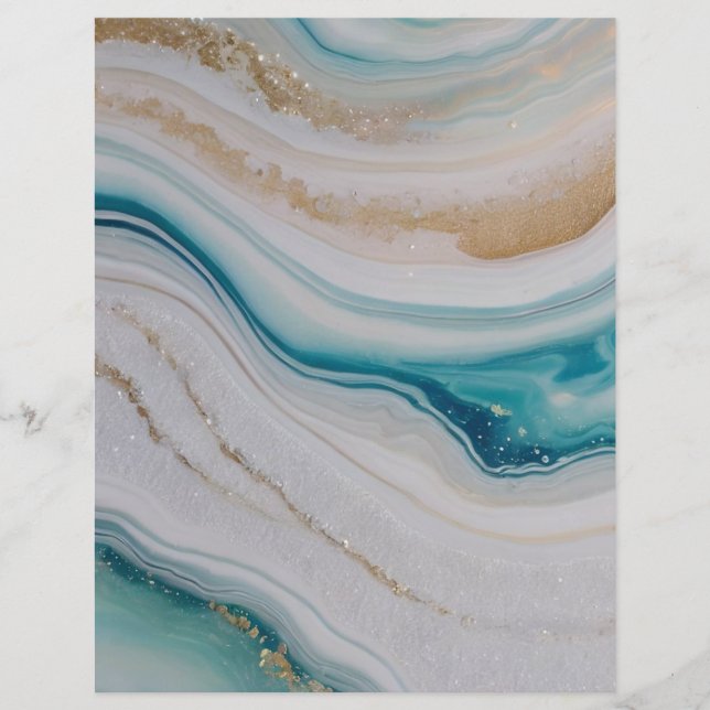 Papier à grilles Agate Seascape (Devant)