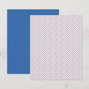 Papier à grilles rouge blanc
